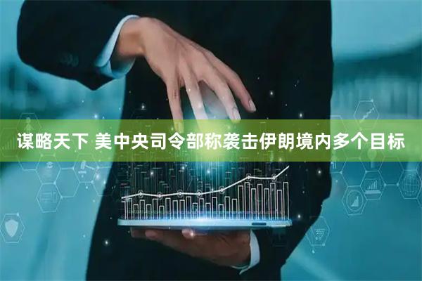 谋略天下 美中央司令部称袭击伊朗境内多个目标